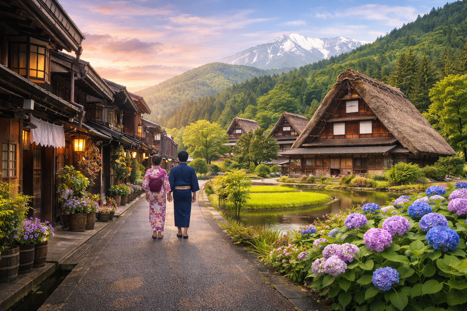 飛驒小京都～高山老街、上三之町世界文化遺產－白川鄉合掌村、童話薑餅屋街道－合掌造古民家－日本三大神宮－熱田神宮－光伸免稅店