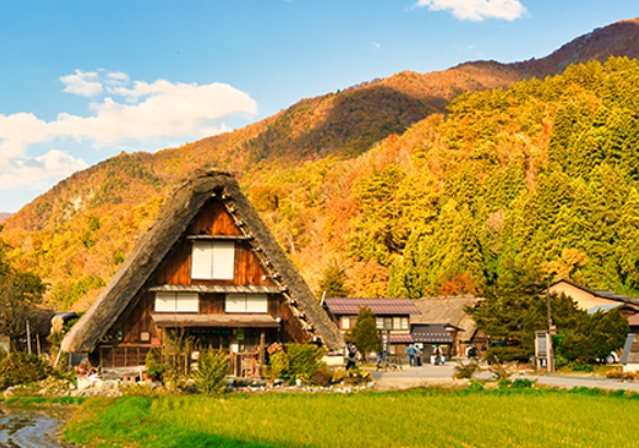世界文化遺產－白川鄉合掌村、童話薑餅屋街道