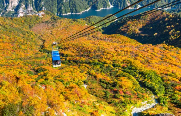 黑部水庫、黒部湖～黑部登山纜車