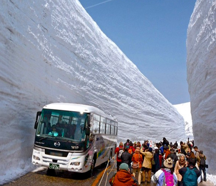 雪之大谷、室堂（立山主峰）～立山高原巴士