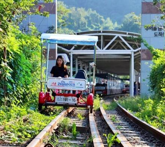 洛東江鐵道自行車
