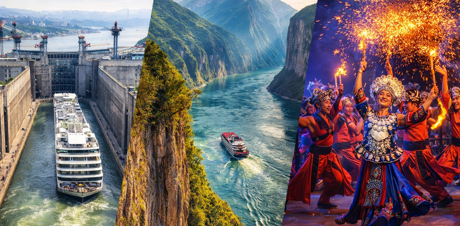 宜昌【G348 最美三峽公路、兩壩一峽遊輪～體驗遊船過葛洲壩船閘、觀賞三峽美景】（車程約3.5小時）張家界【魅力湘西秀(升等超級VIP)】