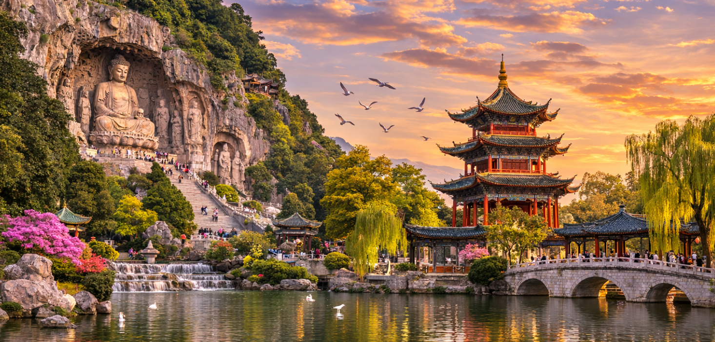 昆明【西山龍門（纜車上+電瓶車下）、大觀樓公園】