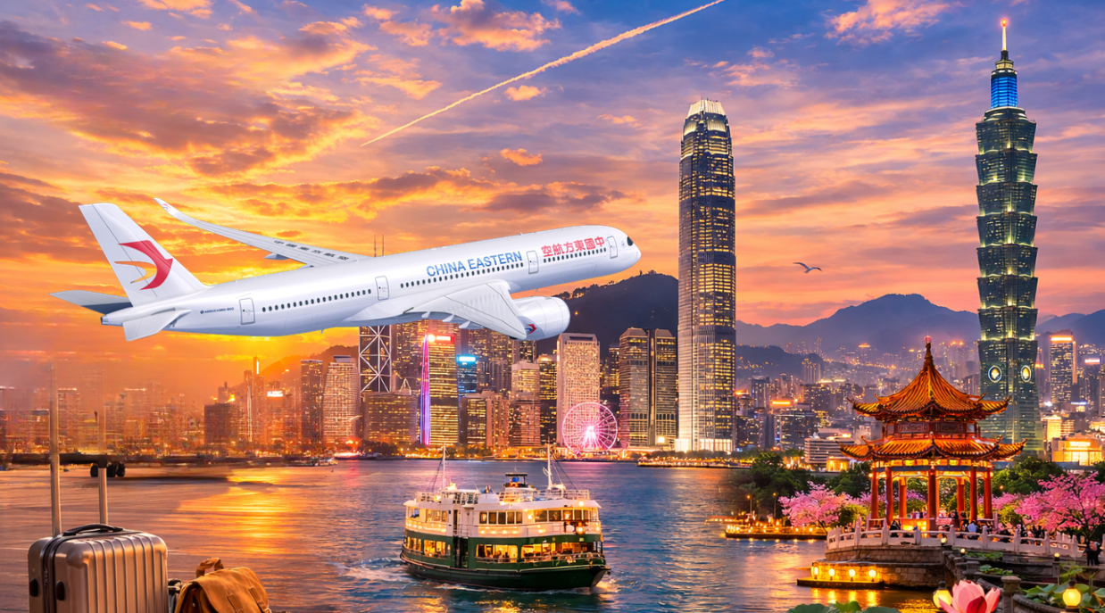 昆明 ✈ 香港 ✈ 台北