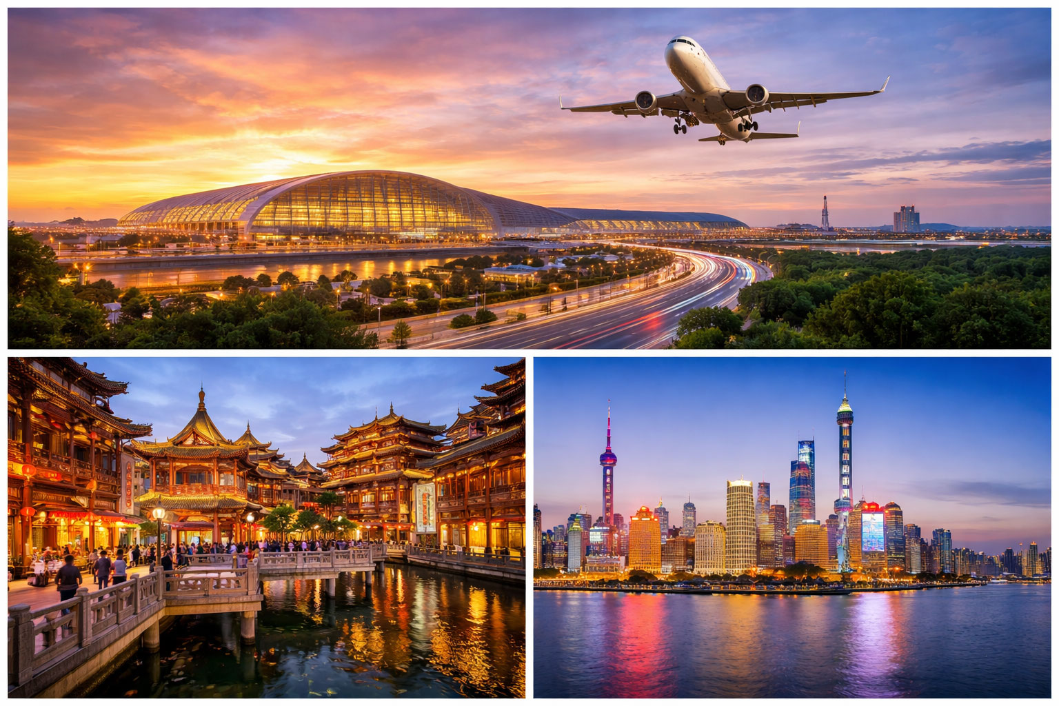 上海浦東國際機場接團【城隍廟、外灘萬國建築博覽群】