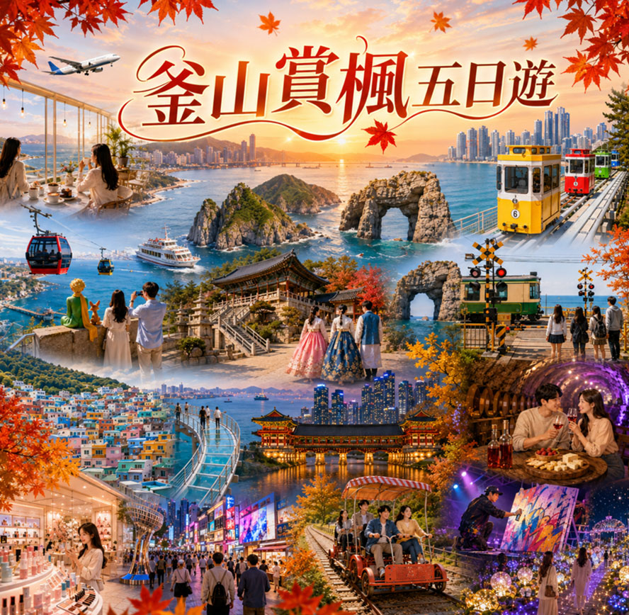 釜山賞楓五日遊
